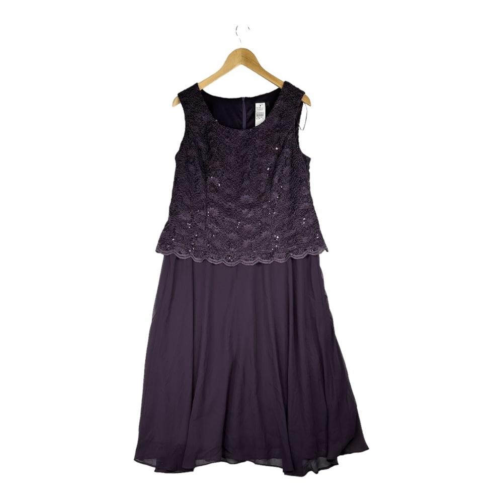 R&M Collection Purple Women Dress Size 12 Nwt